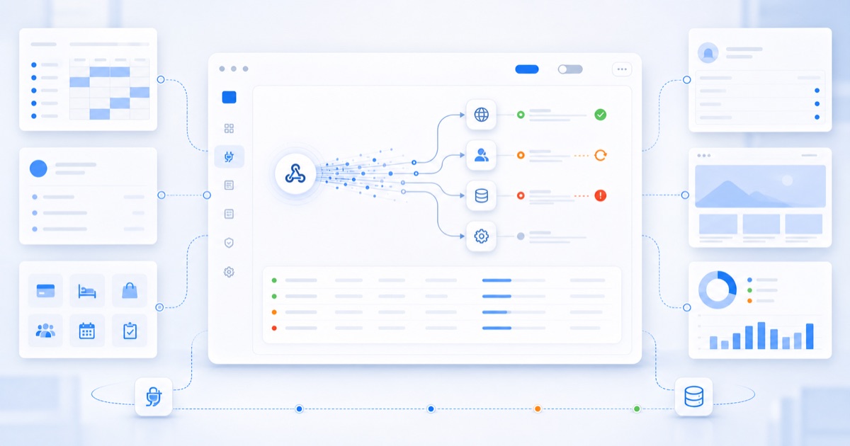 Интерфейс webhook и API онлайн-записи с событиями бронирования, статусами, оплатами, CRM, сайтом, BI-отчётами и ошибками интеграций